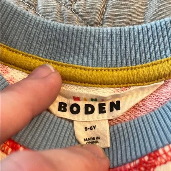 Mini Boden Red Long Sleeve Dress - Picture 2 of 6